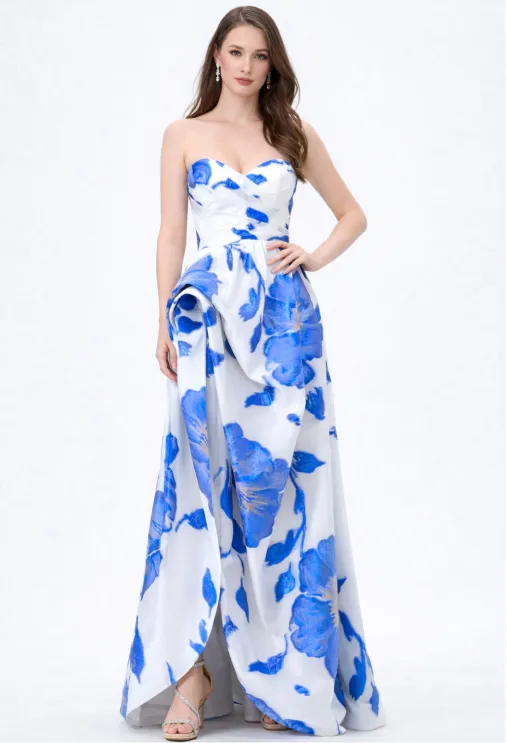 Vestido floral para evento en hacienda - Click2Dress